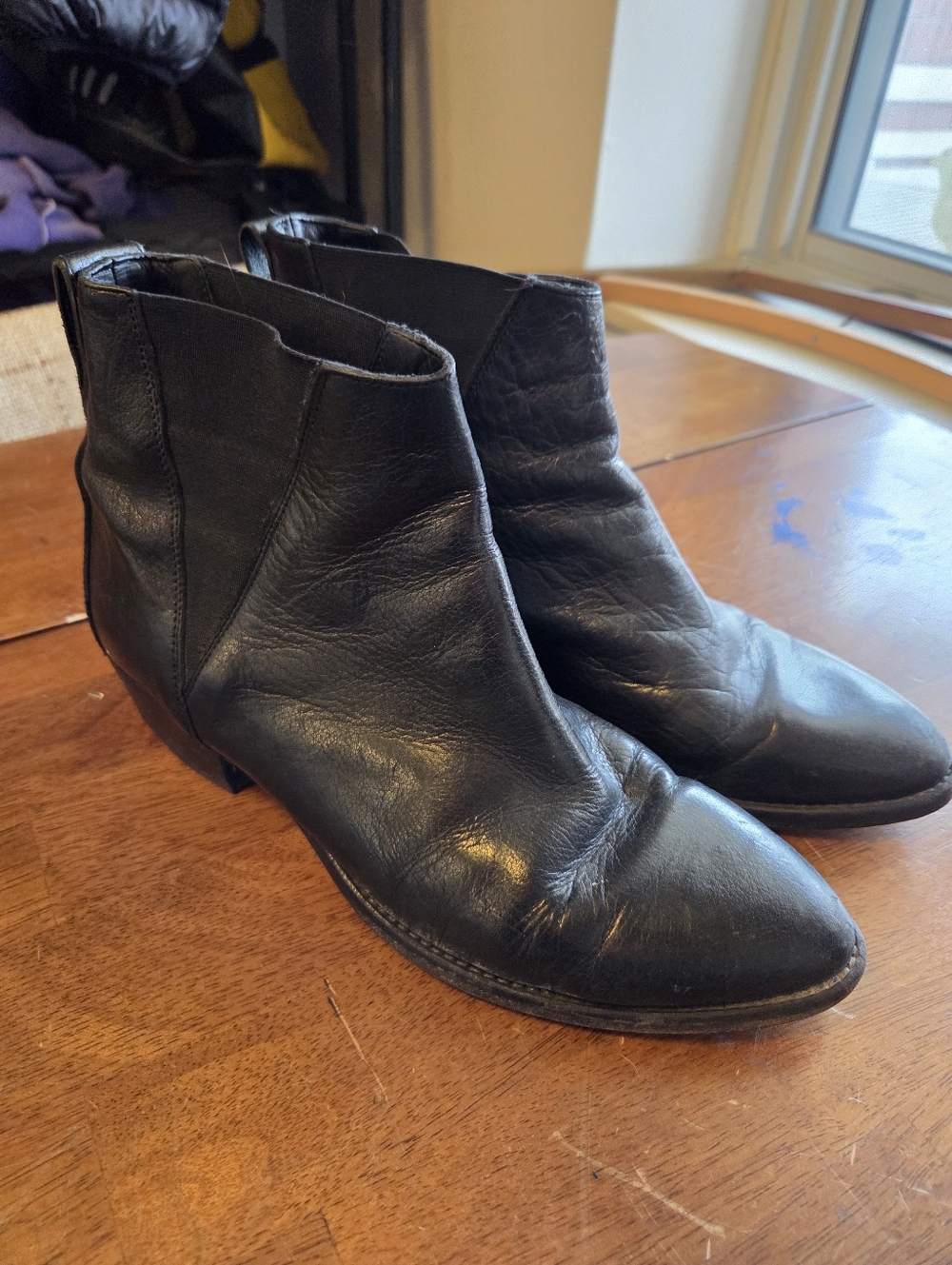 MOMA Handmade Italian Leather Boots - Black - Size 40 (US Men's 7.5 / Women's 9.